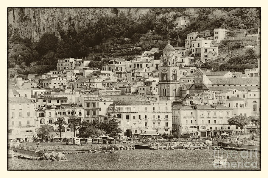 Amalfi Village Vintage Photograph by Kate McKenna