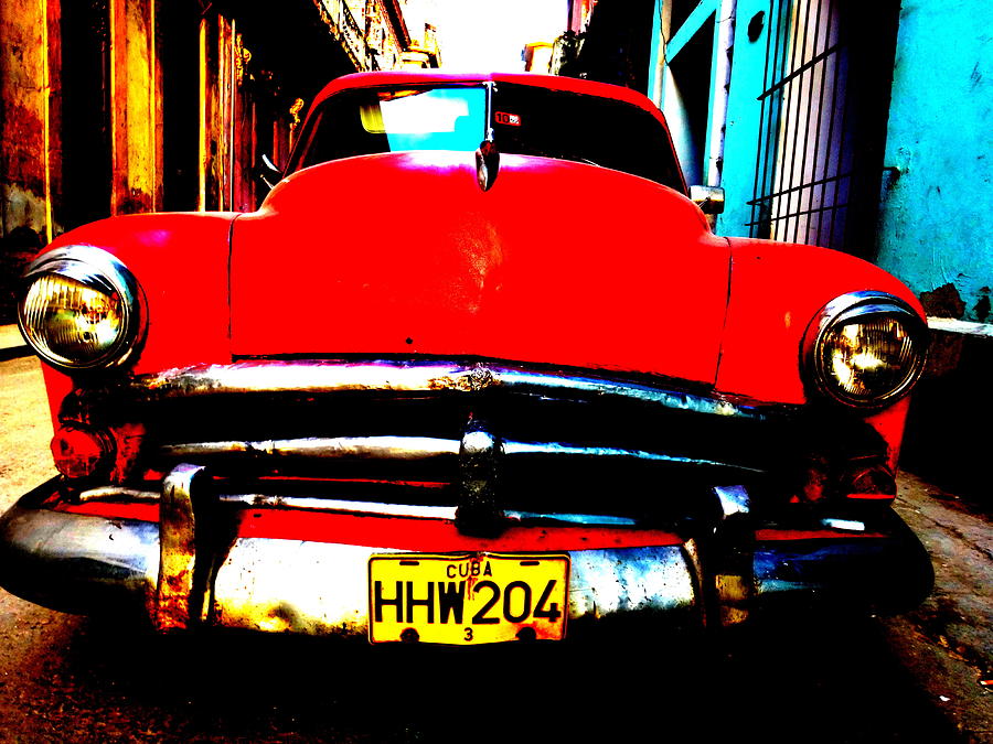 Vintage American Car in Havana Cuba Photograph by Funkpix Photo Hunter