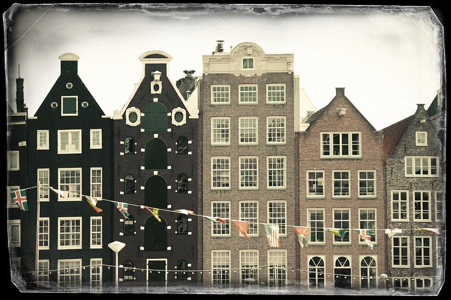 Vintage Photograph - Vintage Amsterdam. Old Cards by Jenny Rainbow