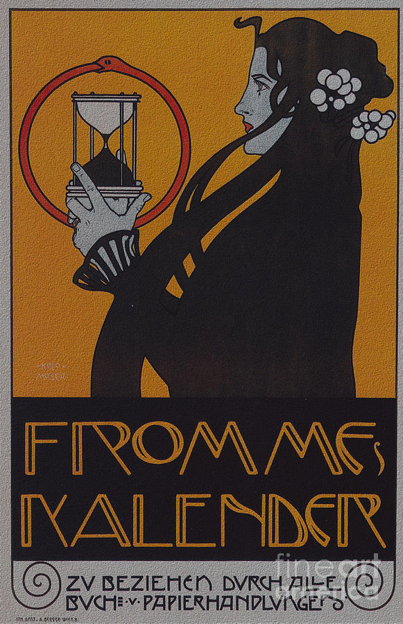 Vintage Art Nouveau Poster Digital Art by Vintage Collectables