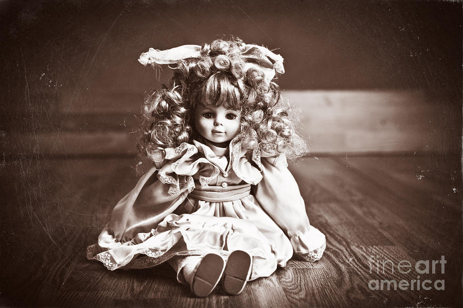 Vintage Photograph - Vintage Baby Doll  by Sharon Dominick