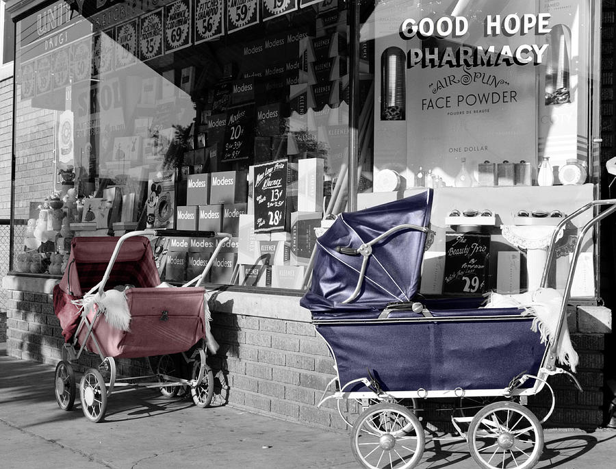 Vintage Baby Strollers Photograph by Andrew Fare