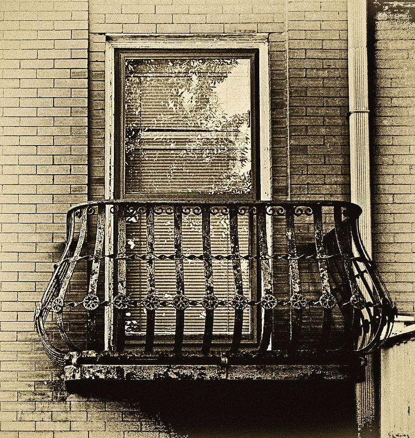 Vintage Balcony and Window Photograph by Greg Jackson