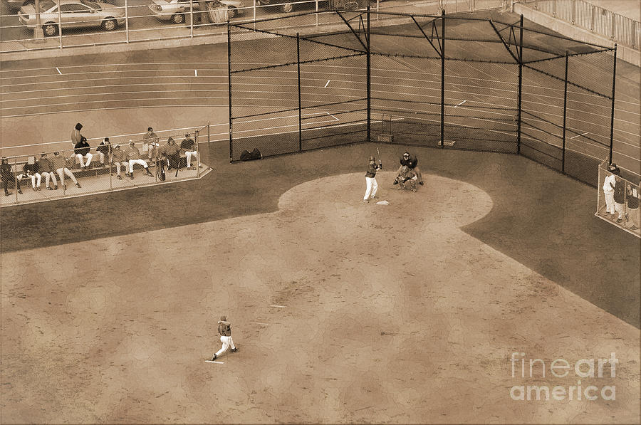 Vintage baseball playing Photograph by RicardMN Photography