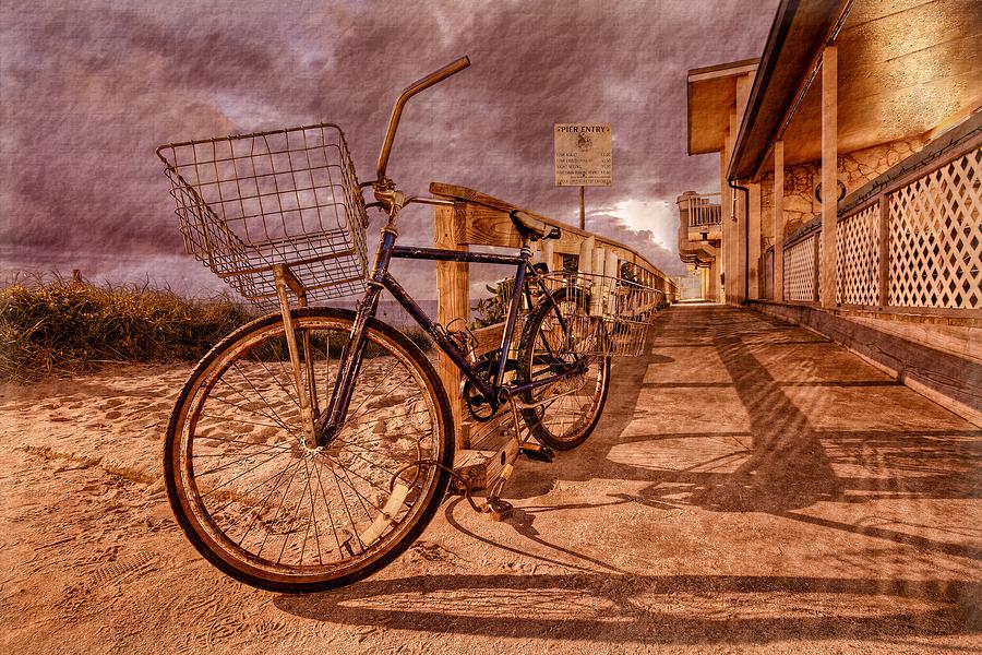 Vintage Beach Bike Photograph by Debra and Dave Vanderlaan