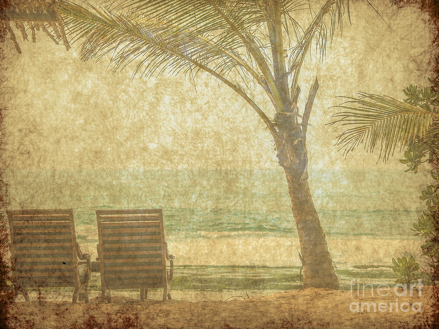 Vintage beach image Photograph by Patricia Hofmeester