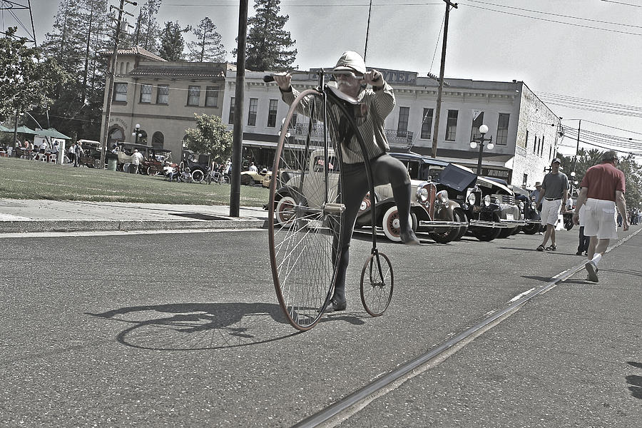 Vintage Bicycle Big Wheel Photograph by SC Heffner