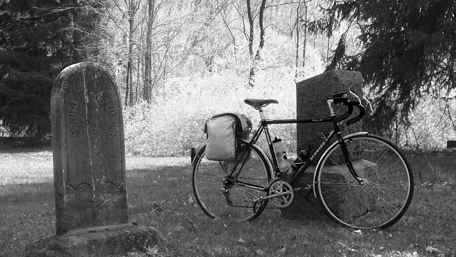 Vintage Bicycle In Graveyard Photograph by Joyce  Wasser