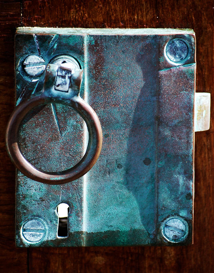 Vintage Photograph - Vintage Boat Door Knob by Holly Blunkall