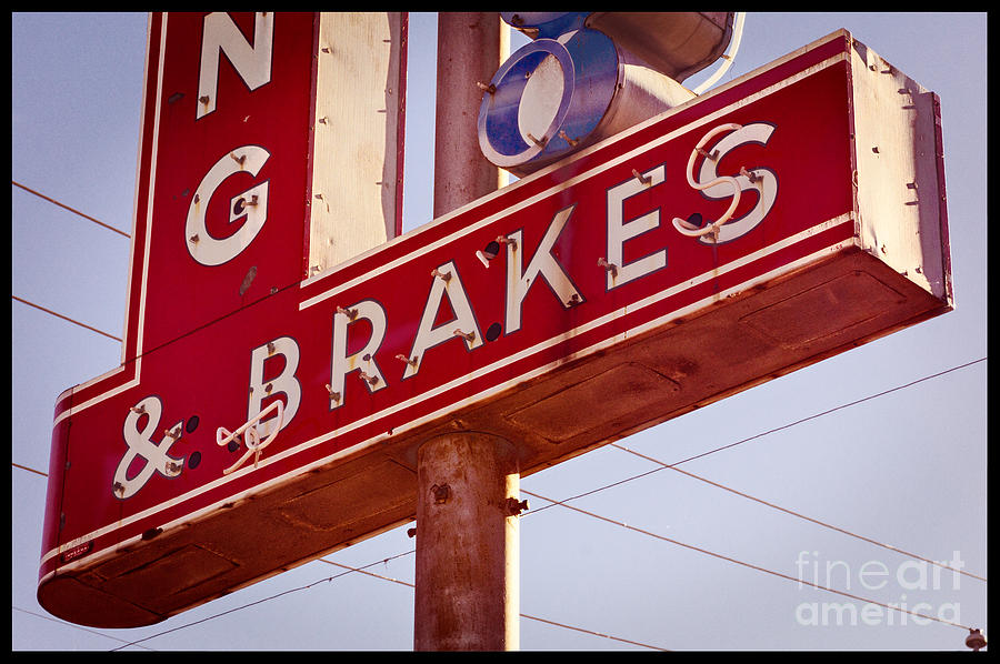 Vintage broken Neon sign Photograph by Imagery by Charly
