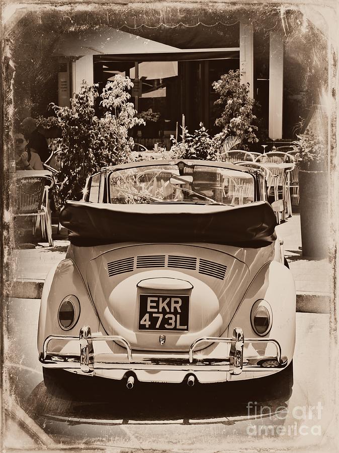 Vintage Photograph - Vintage Bug by Clare Bevan