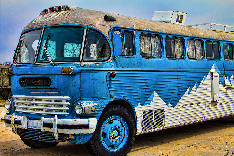 Vintage Bus Blues Photograph by Steven Bateson