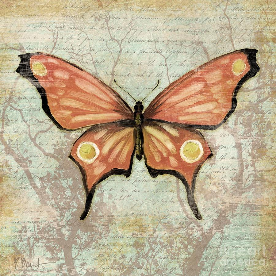 Nature Painting - Vintage Butterfly I by Paul Brent