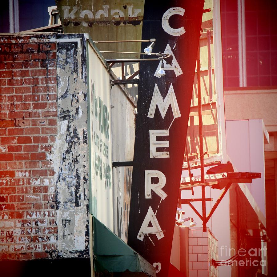 Vintage Camera Sign Photograph by Nina Prommer
