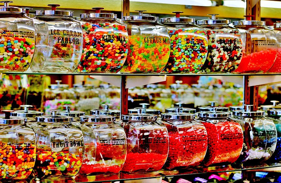 Vintage Candy Jars Photograph by Benjamin Yeager