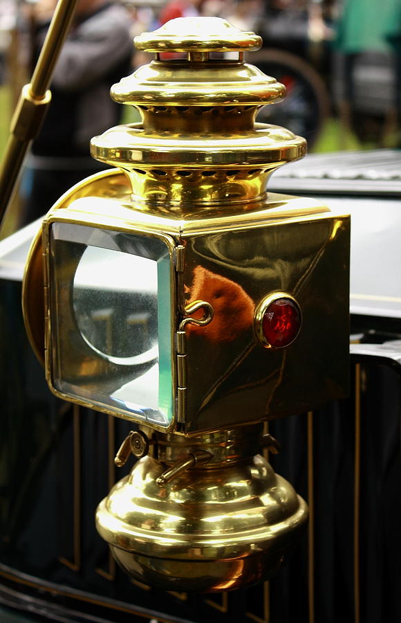 Vintage Car Brass Lamp Photograph