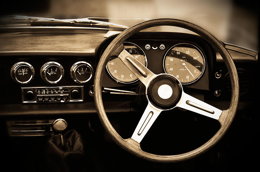 Vintage car dashboard Photograph by Dutourdumonde Photography