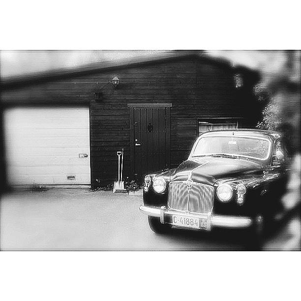 Vintage Car In Black And White Photograph by Kiko Bustamante