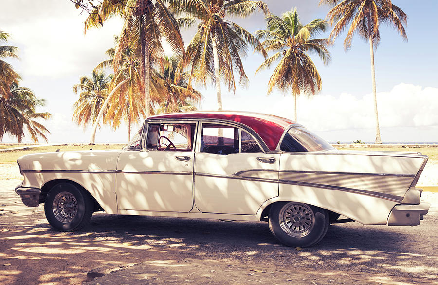 Vintage Car In Cuba Photograph by Brzozowska