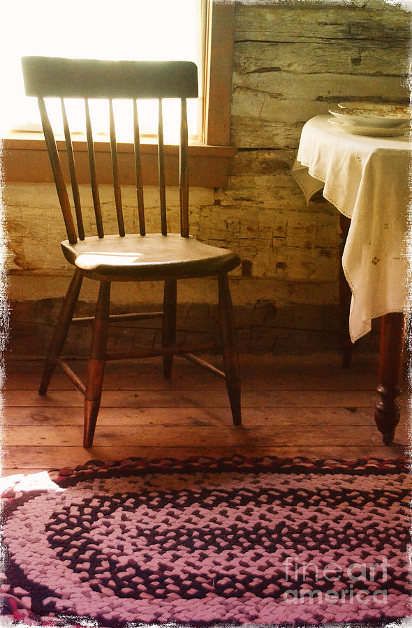 Vintage Chair and Table Photograph by Jill Battaglia