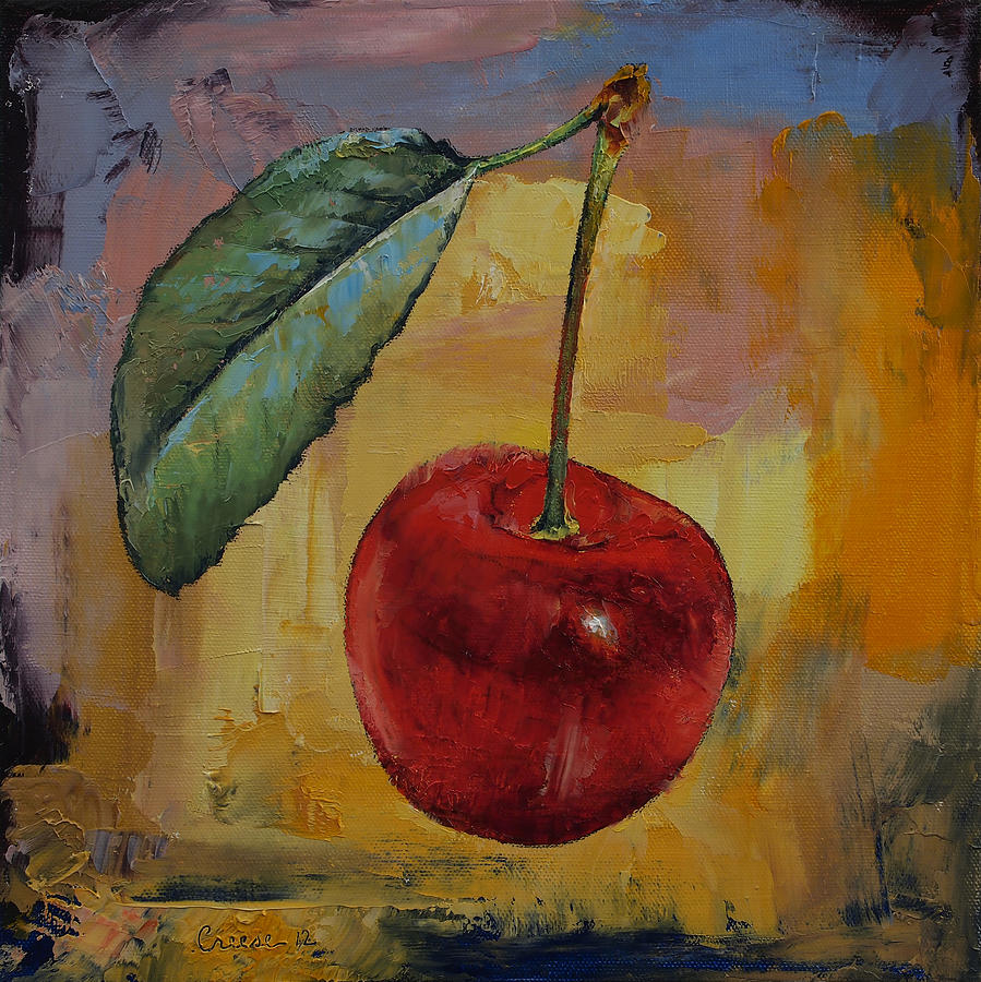 Vintage Cherry Painting by Michael Creese