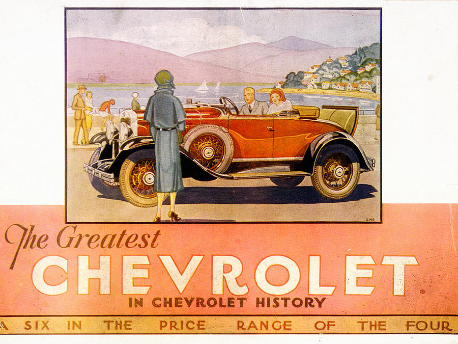 Vintage Chevrolet Illustration Photograph by Andrew Fare