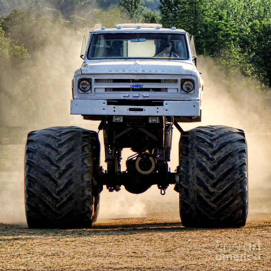 Up Movie Photograph - Vintage Chevy Monster  by Olivier Le Queinec