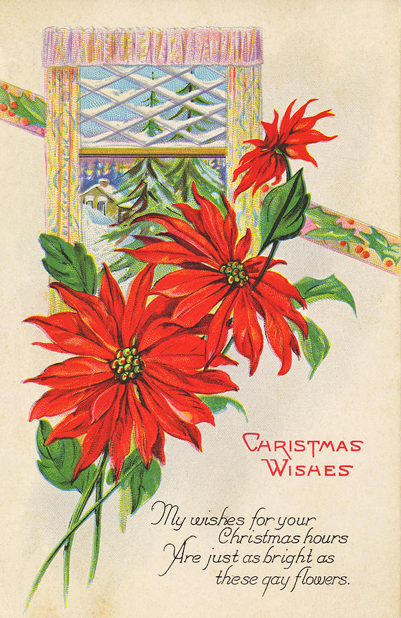 Vintage Christmas Card II Photograph by David and Carol Kelly