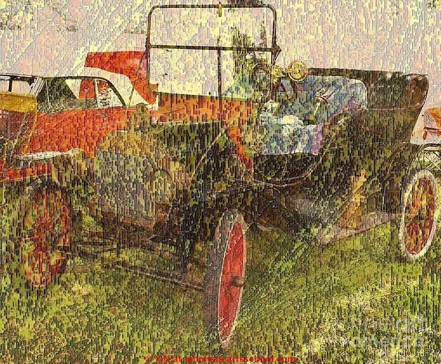 Vintage Classic Automobile Painting by PainterArtist FIN