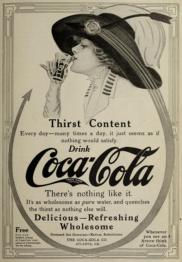 Vintage Coca Cola Ad 1911 Photograph by Georgia Fowler