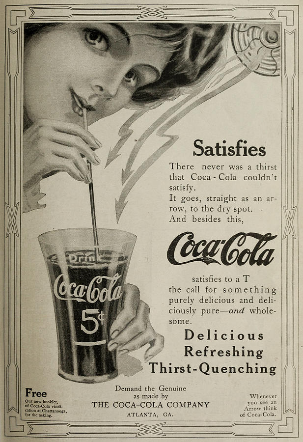 Vintage Coca Cola Advert Photograph by Georgia Clare