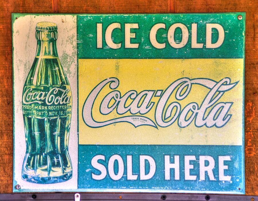 Vintage Coca Cola Sign Photograph by Michael Mazaika