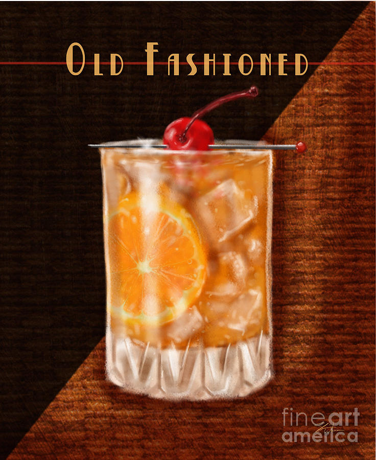 Vintage Cocktails-old Fashioned Mixed Media by Shari Warren