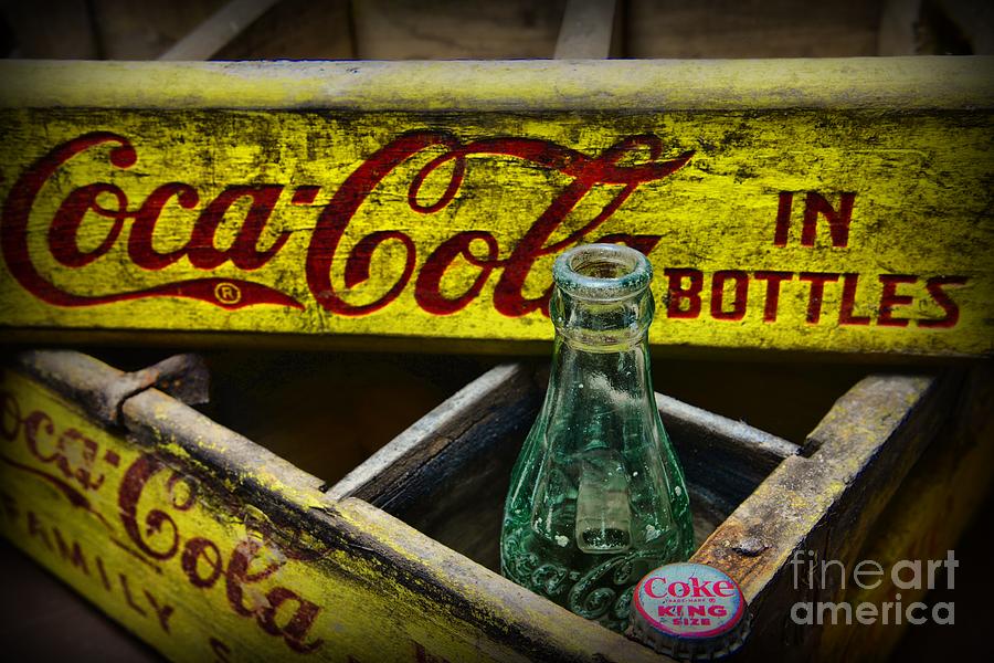 Vintage Coke in Yellow Photograph by Paul Ward