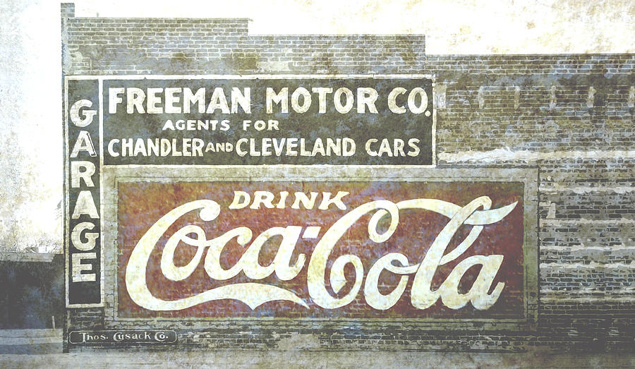Vintage Cola Sign Mural Photograph by Ann Powell
