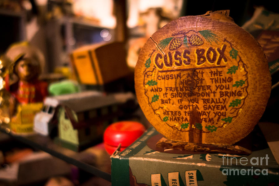 Vintage Photograph - Vintage Cuss Box by Amy Cicconi