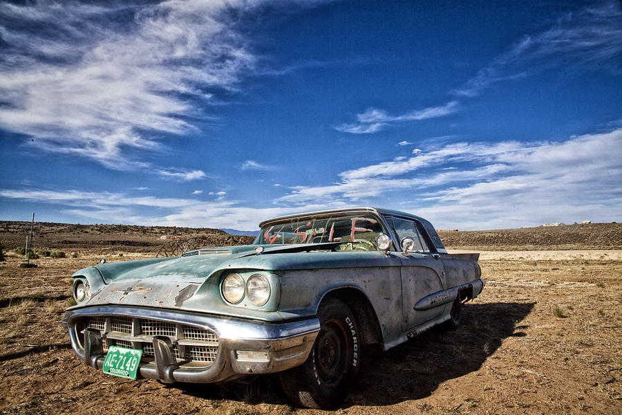 Vintage Photograph - Vintage Desert Car by Shanna Gillette