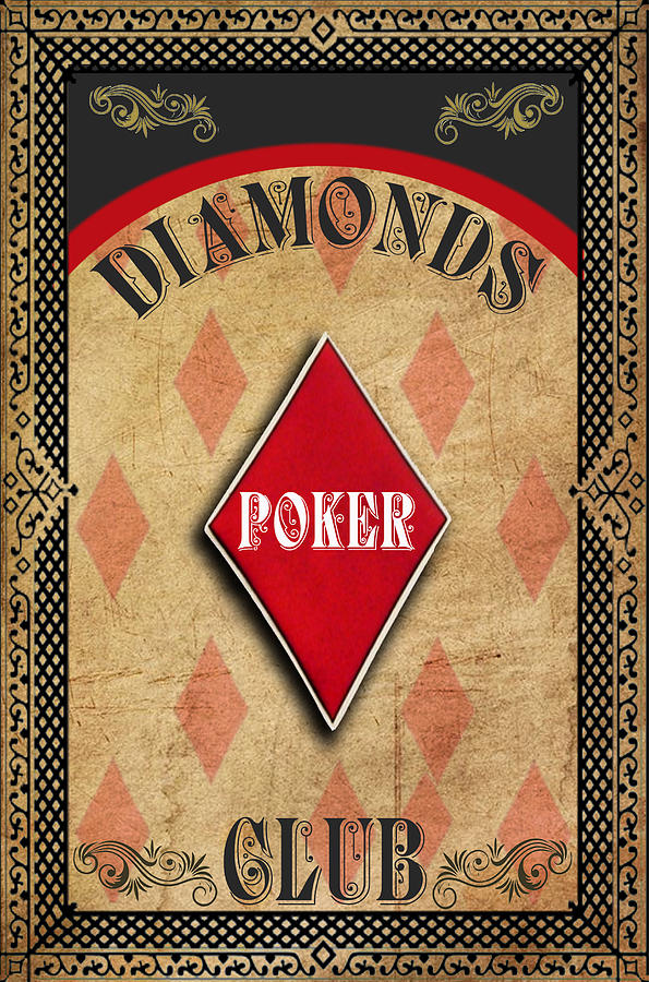 Vintage Diamonds Poker Club Photograph by Greg Sharpe