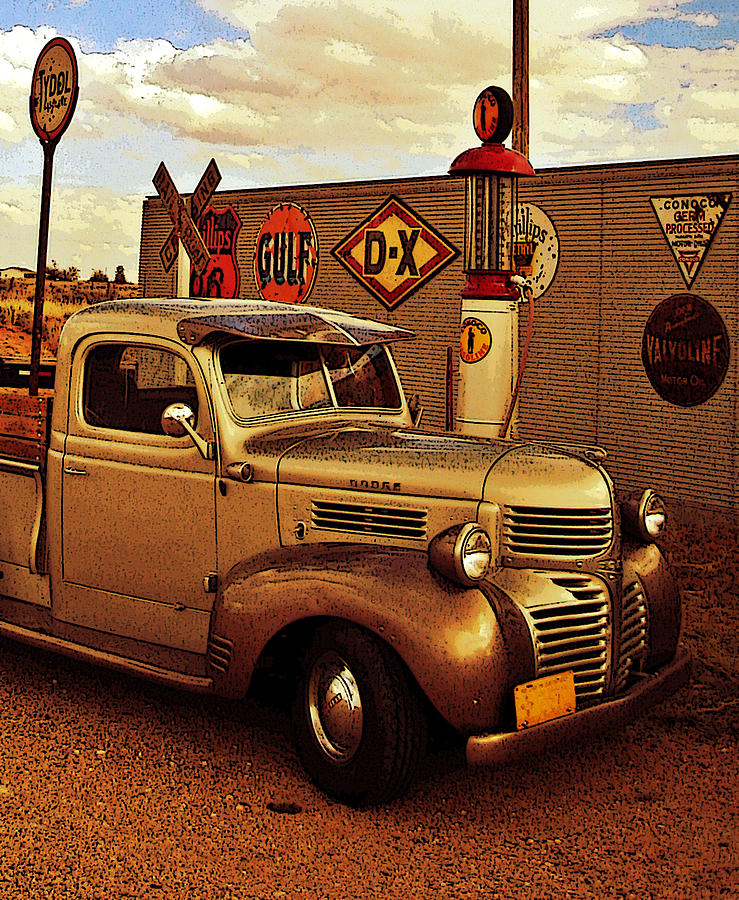 Vintage Dodge - Graphic Photograph by Tom DiFrancesca