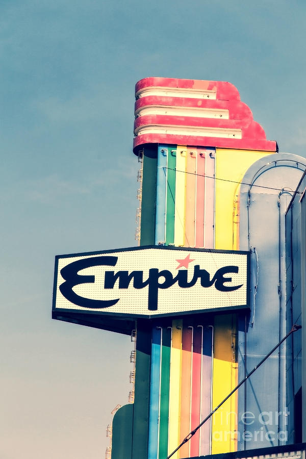 Vintage Empire Theater Sign Photograph by Edward Fielding