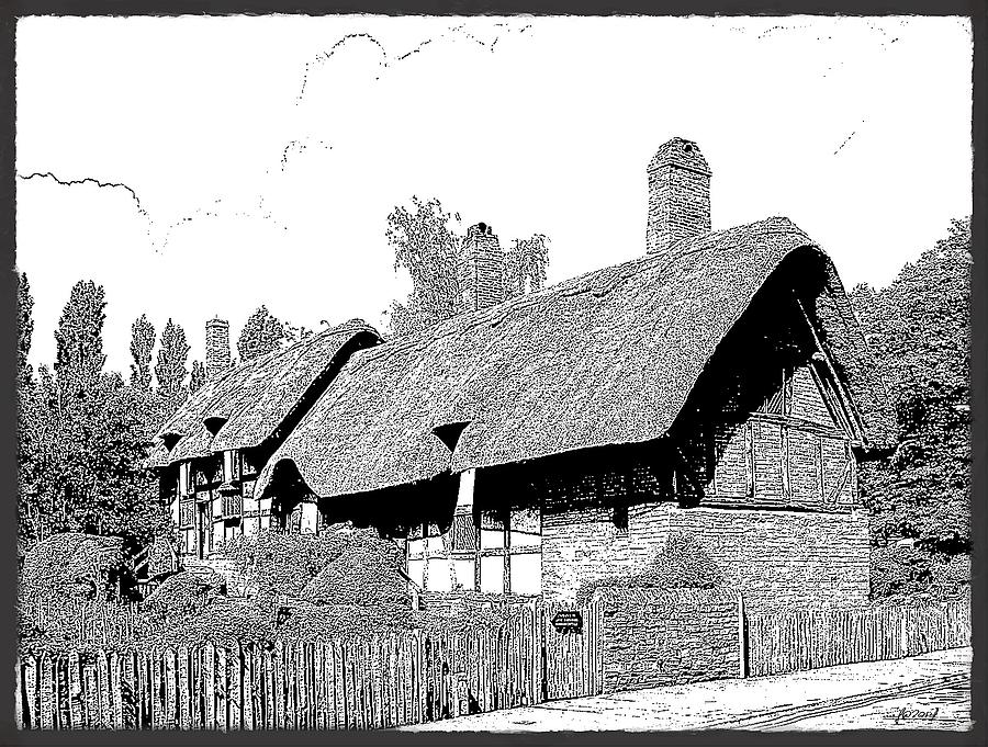 Vintage Country Cottage Digital Art by Maciek Froncisz