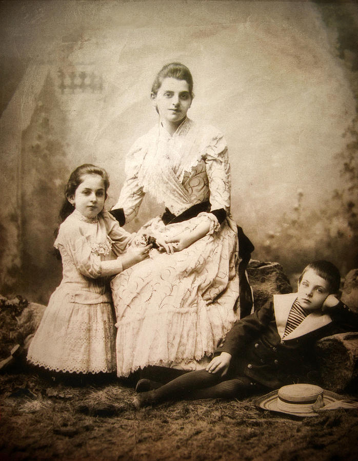 Vintage Photograph - Vintage Family Portrait by Jessica Jenney