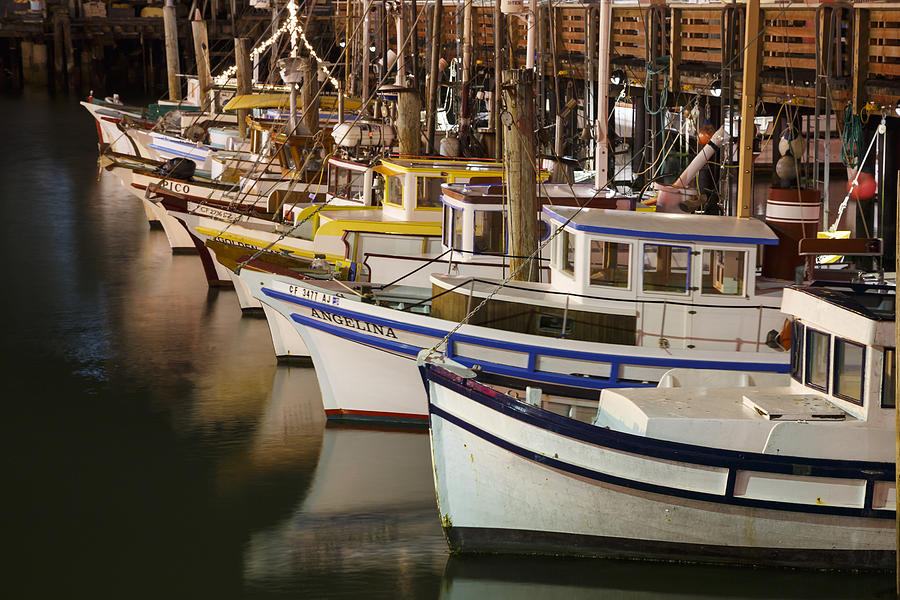 San Francisco Photograph - Vintage Fishing Boats by Adam Romanowicz