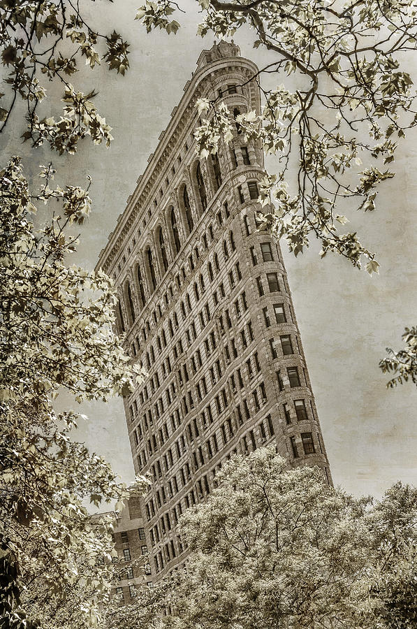 Vintage Flatiron Building Photograph by Chris McKenna