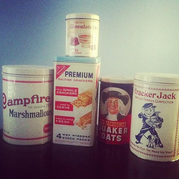 Vintage Photograph - Vintage Food Tins Still Up For Grabs If by Vanessa Aguilar 