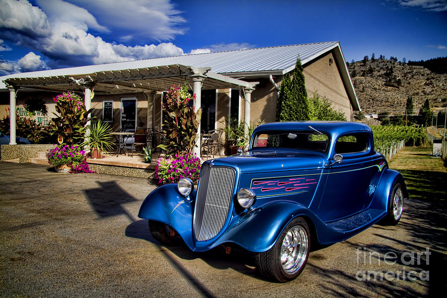 Vintage Photograph - Vintage Ford Coupe at Oliver Twist Winery by David Smith