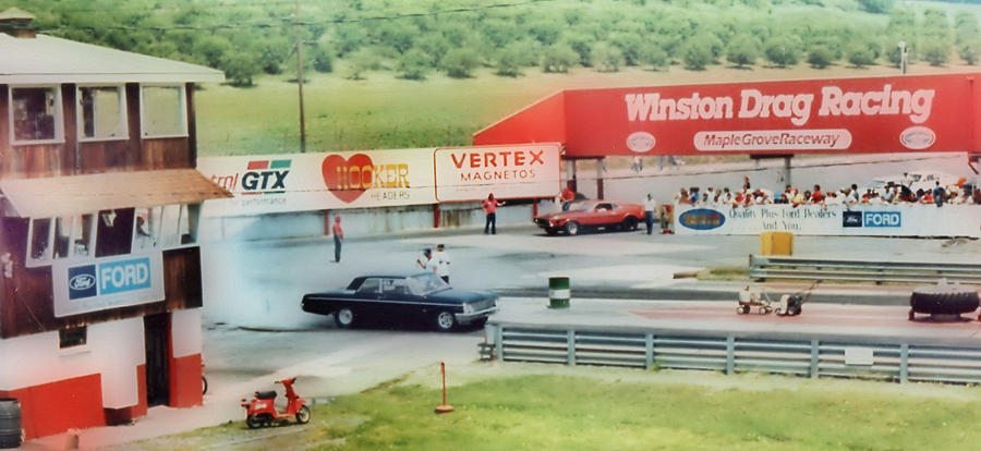 Vintage Ford Drag Racing Photograph by Thomas MacPherson Jr | Fine Art America