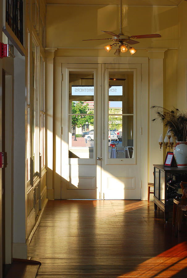 Landmark Photograph - Vintage Foyer Filled With Light - The Ant Street Inn by Connie Fox