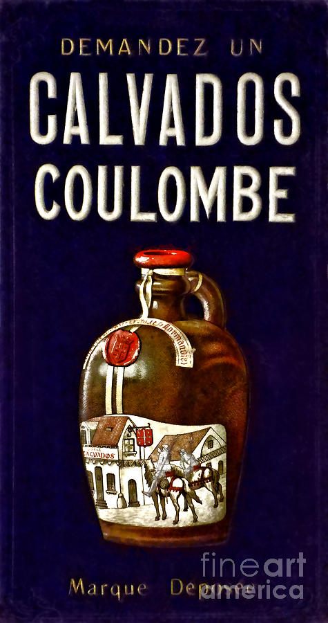 Vintage French Poster Calvados Coulombe Photograph by Olivier Le Queinec