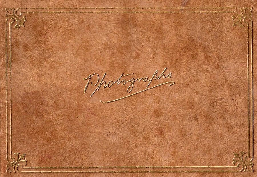 Vintage Full Size Leeather Embossed in Gold Photograph Album Photograph by Wwing